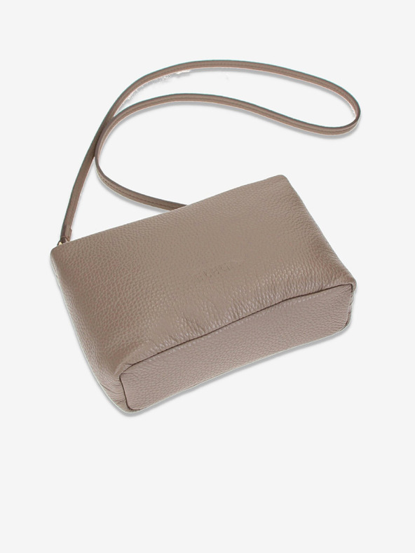 Elega Bež ženska kožna torba preko ramena Elega Fluffy