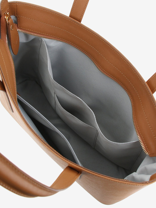 Elega Smeđi ženski kožni shopper ELEGA Simone