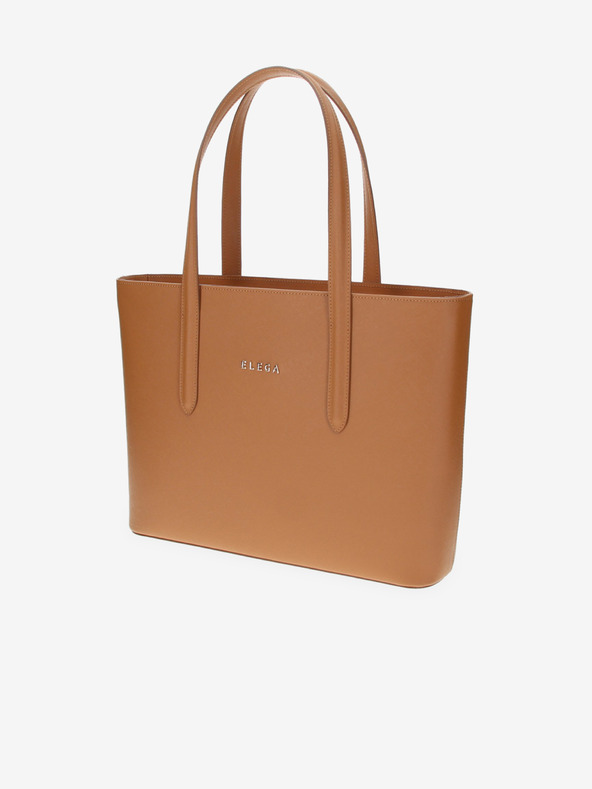 Elega Smeđi ženski kožni shopper ELEGA Simone