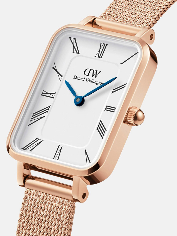 Daniel Wellington Rose gold Daniel Wellington mrežasti ženski sat Quadro Melrose