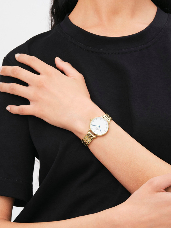 Daniel Wellington Daniel Wellington Petite zlatni ženski sat s 5 karika