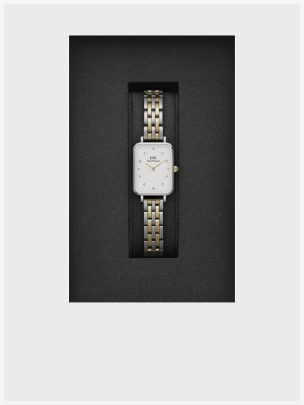 Daniel Wellington Ženski sat zlatno-srebrne boje Daniel Wellington Quadro Lumine