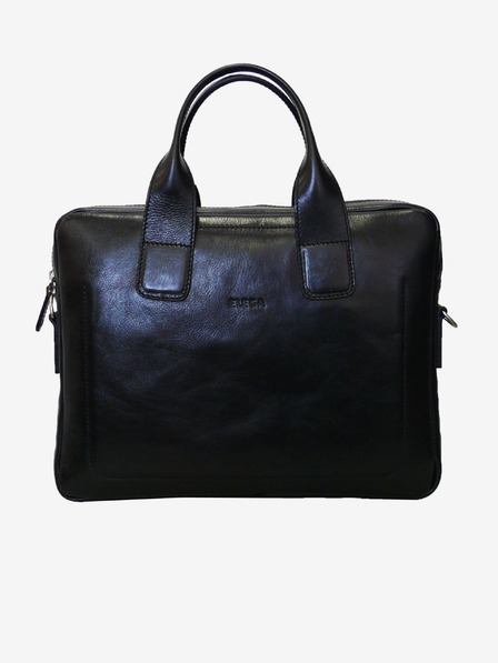 Elega Crna muška kožna torba za laptop ELEGA Brody