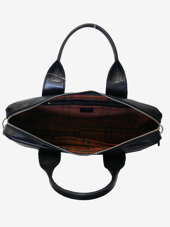 Elega Crna muška kožna torba za laptop ELEGA Brody