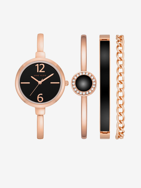 Anne Klein Anne Klein set satova i narukvice od ružičastog zlata