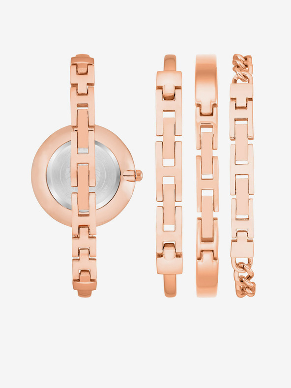 Anne Klein Anne Klein set satova i narukvice od ružičastog zlata