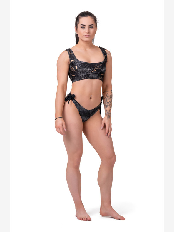 Nebbia Bikini Active Black - bralette 554 S, vulkansko crna
