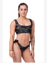 Nebbia Bikini Active Black - bralette 554 S, vulkansko crna