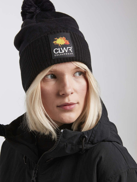 Tenson unisex kapa s pomponom COLOURWEAR Strix Beanie crna