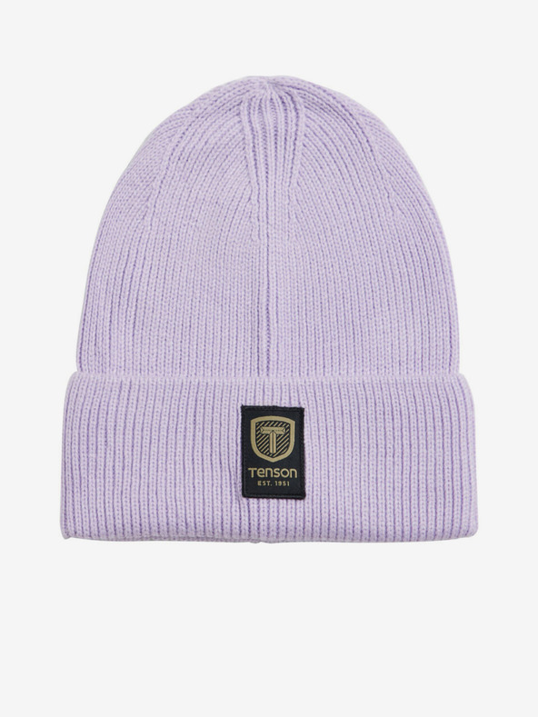 Tenson unisex kapa TENSON Badge Beanie svijetloljubičasta