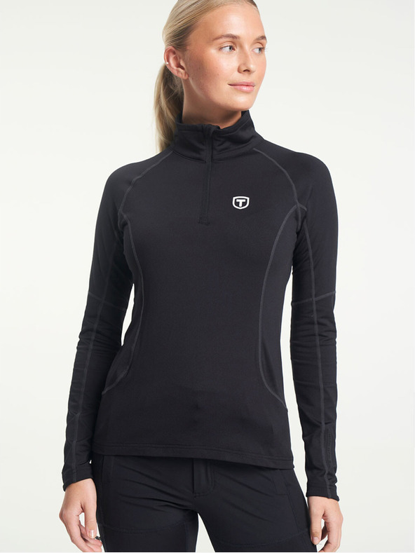 Tenson ženska funkcionalna majica TENSON TXlite Halfzip W crna