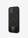 Guess Guess PU 4G trokutasta stražnja maska ​​za iPhone 12/12 Pro 6.1 siva