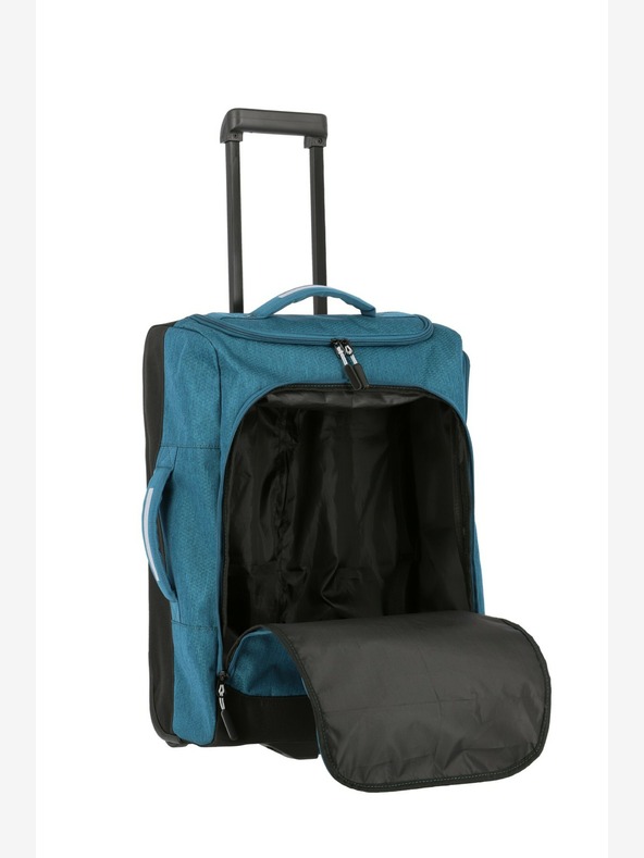 Travelite Kick Off Wheeled Duffle S - petrolejová Torba
