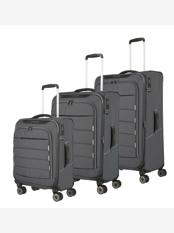 Travelite Set putnih kofera Travelite Skaii 4w S,M,L - sivi