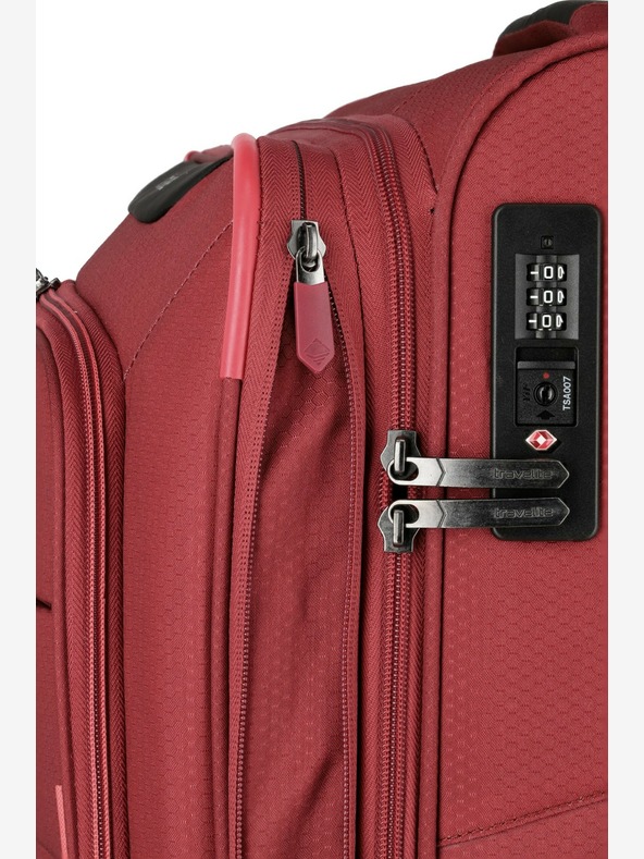 Travelite Set putnih kofera Travelite Skaii 4w S,M,L - crveni