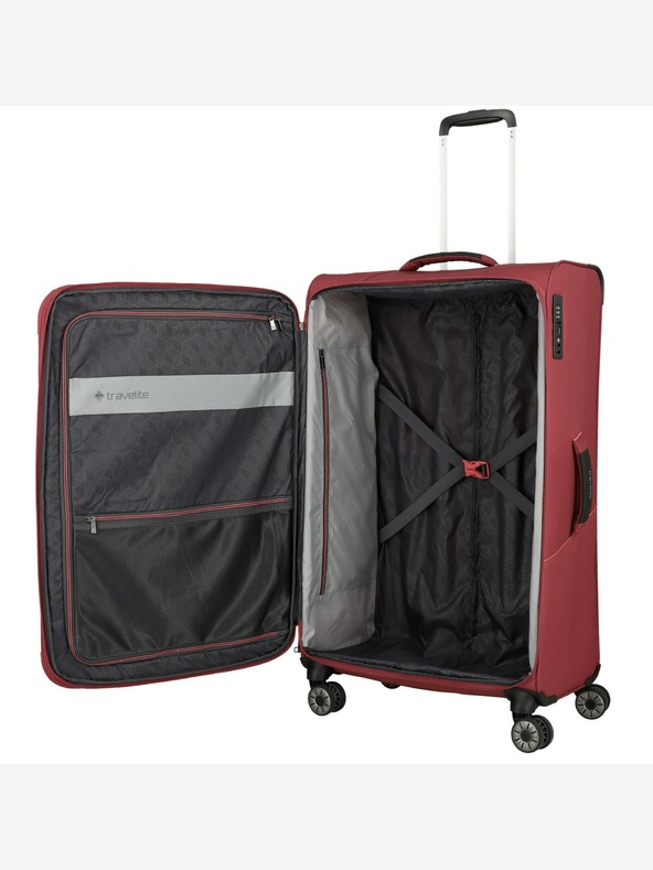 Travelite Set putnih kofera Travelite Skaii 4w S,M,L - crveni