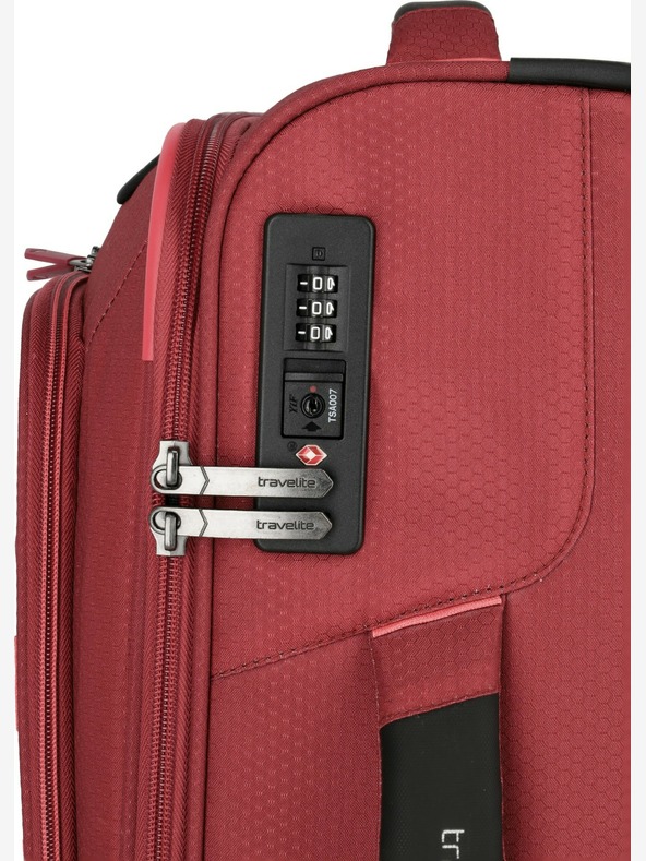 Travelite Set putnih kofera Travelite Skaii 4w S,M,L - crveni