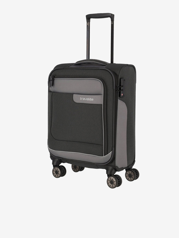 Travelite Travelite Viia 4w S tamno sivi putni kovčeg