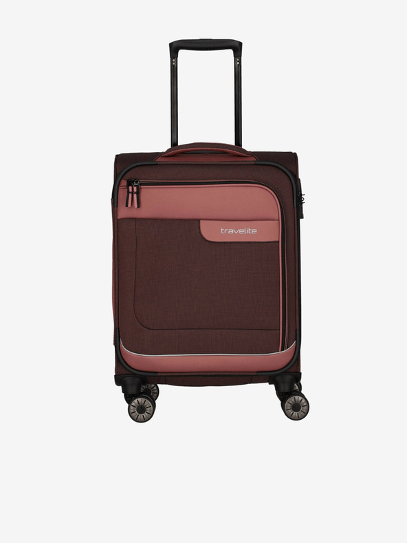 Travelite Ružičasto-smeđi Travelite Viia 4w S kofer