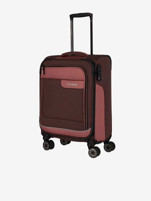 Travelite Ružičasto-smeđi Travelite Viia 4w S kofer