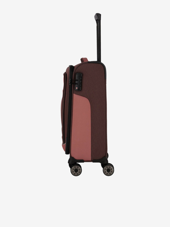 Travelite Ružičasto-smeđi Travelite Viia 4w S kofer