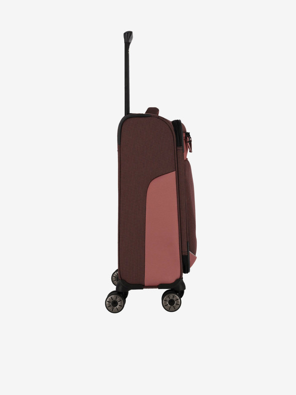 Travelite Ružičasto-smeđi Travelite Viia 4w S kofer