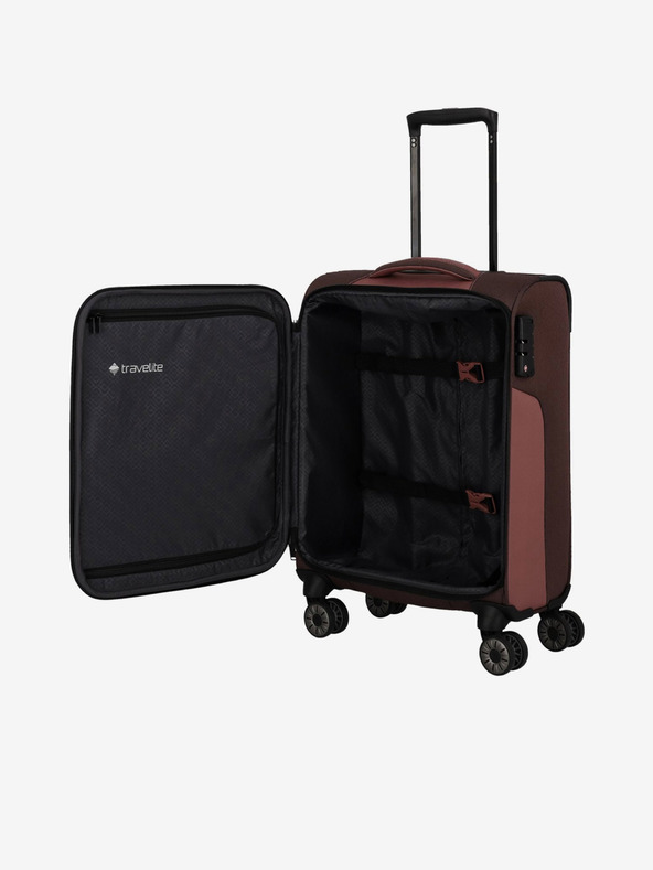 Travelite Ružičasto-smeđi Travelite Viia 4w S kofer