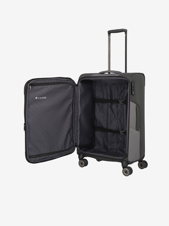 Travelite Tamno sivi putni kofer Travelite Viia 4w M antracit