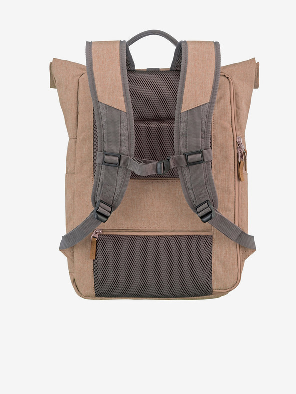 Travelite Sivo-ružičasti ruksak Travelite Basics Roll-up Backpack Rose