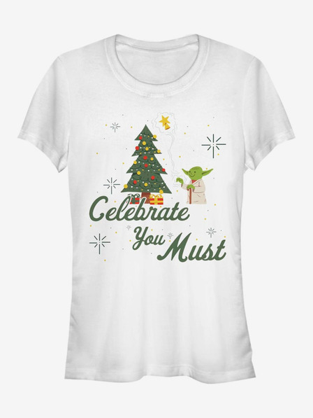 ZOOT.Fan Mr. Yoda - Celebrate You Must ZOOT. FAN Star Wars - ženska majica