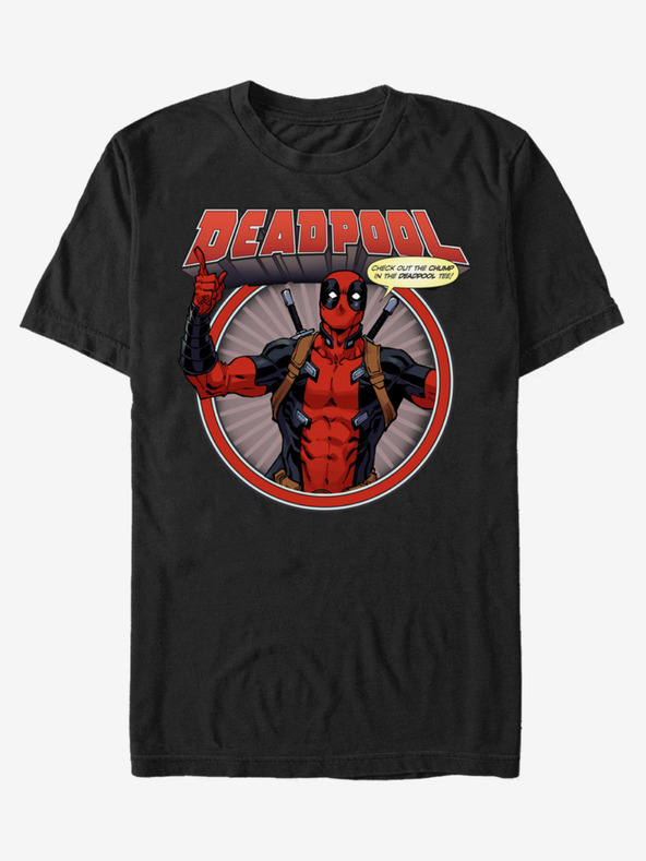 ZOOT.Fan Crna muška majica kratkih rukava ZOOT.Fan Marvel Deadpool Chump