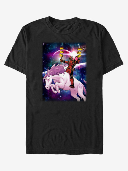 ZOOT.Fan Crna unisex majica ZOOT.Fan Marvel Taco Unicorn
