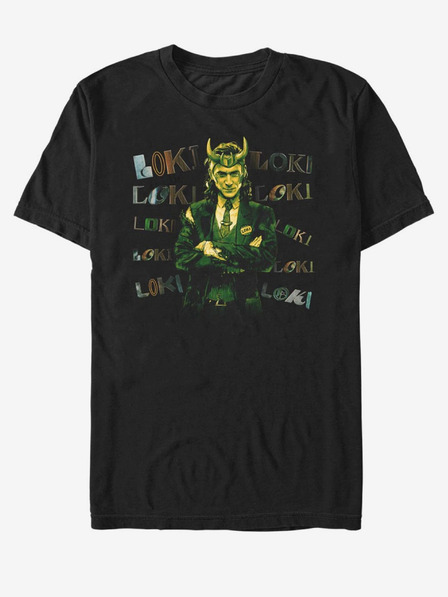 ZOOT.Fan Crna unisex majica ZOOT. Fan Marvel Loki Chaotic