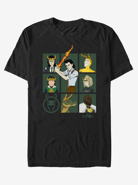 ZOOT.Fan Crna unisex majica ZOOT.Fan Marvel Team
