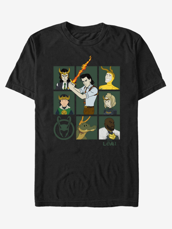 ZOOT.Fan Crna unisex majica ZOOT.Fan Marvel Team