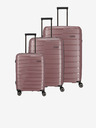 Travelite Set od tri putna kofera u ružičastoj boji Travelite Air Base S, M, L