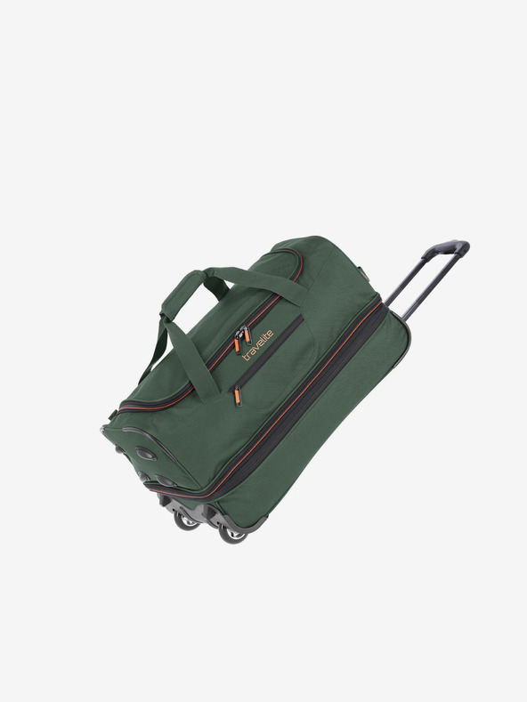Travelite Tamnozelena torbica s kotačima Travelite Basics S