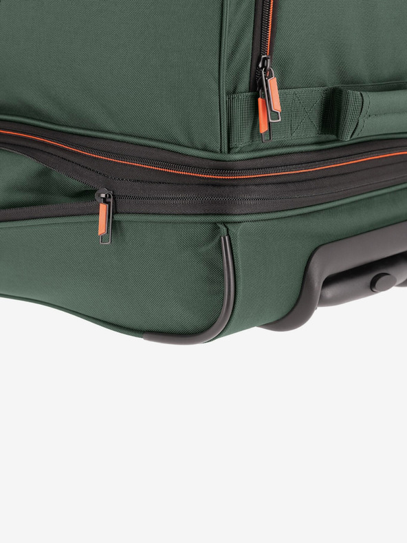 Travelite Tamno zelena putna torba Travelite Basics Wheeled duffle L