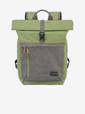 Travelite Sivo-zeleni Travelite Basics Roll-up ruksak (35 l)