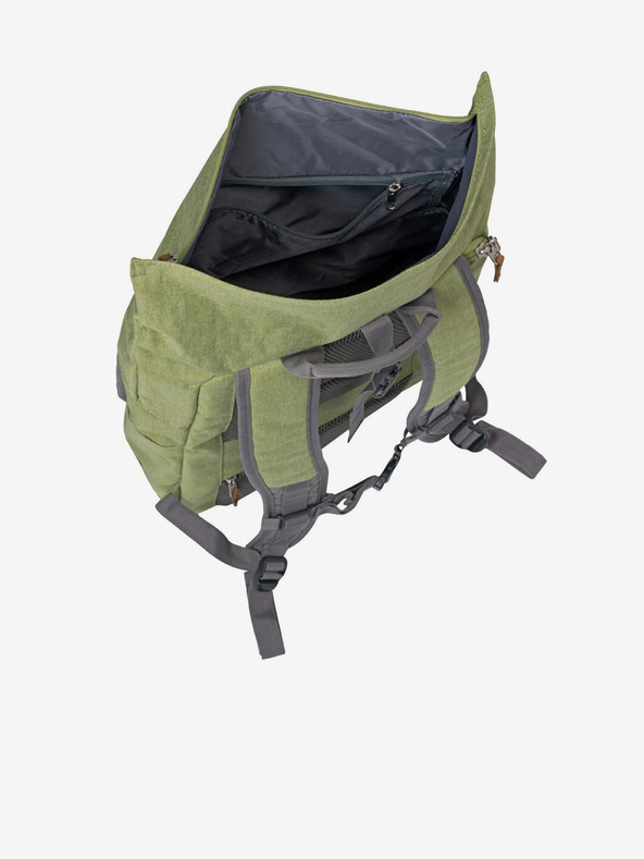 Travelite Sivo-zeleni Travelite Basics Roll-up ruksak (35 l)