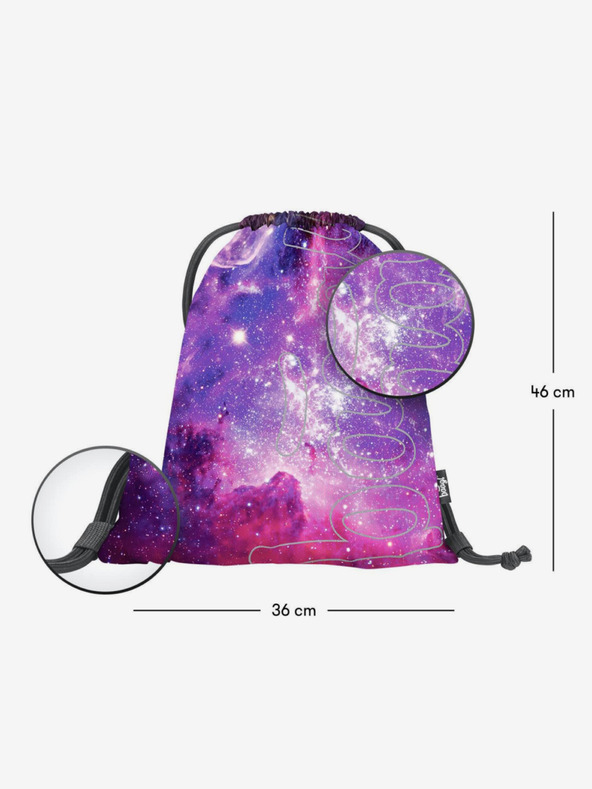 BAAGL  Ljubičasta torba skate galaxy Baagl