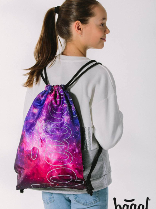 BAAGL  Ljubičasta torba skate galaxy Baagl
