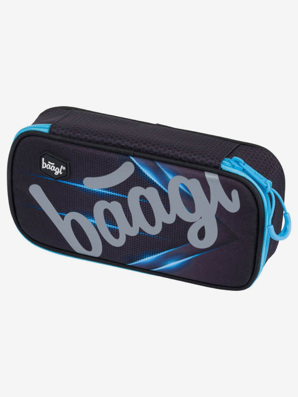 BAAGL  Crna školska pernica skate bluelight Baagl