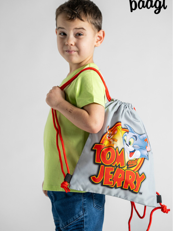 BAAGL  Siva predškolska torba Baagl Tom & Jerry