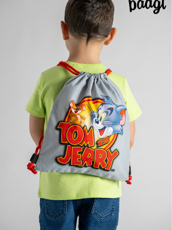 BAAGL  Siva predškolska torba Baagl Tom & Jerry