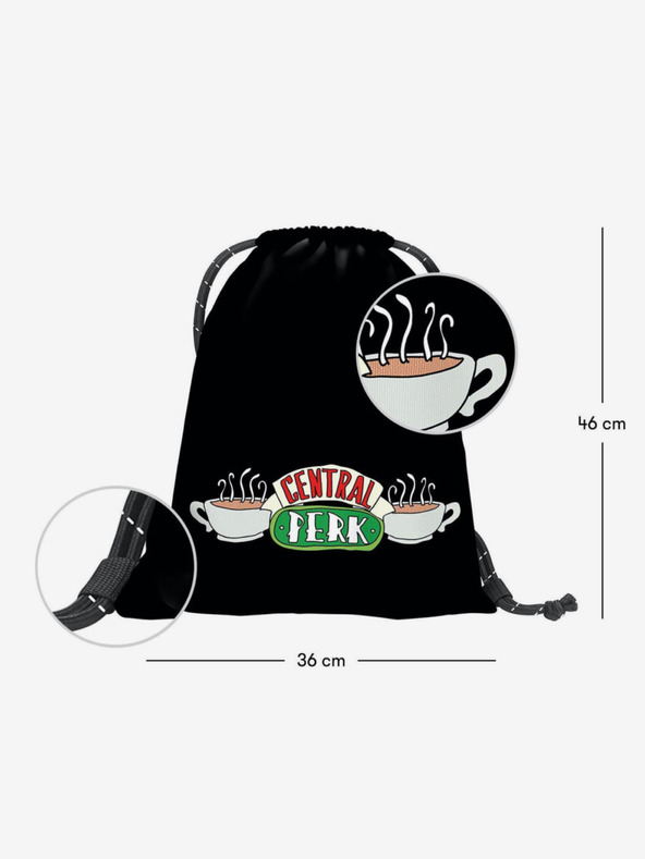 BAAGL  Baagl Friends Central Perk crna torba