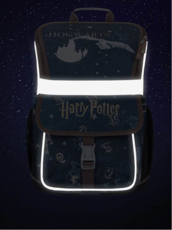 BAAGL  Ljubičasti školski set - aktovka, pernica, torba Baagl Zippy Harry Potter Hogwarts