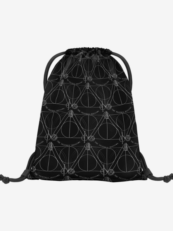 BAAGL  Crni školski set - ruksak, etui, torba Baagl Skate Harry Potter Deathly Hallows