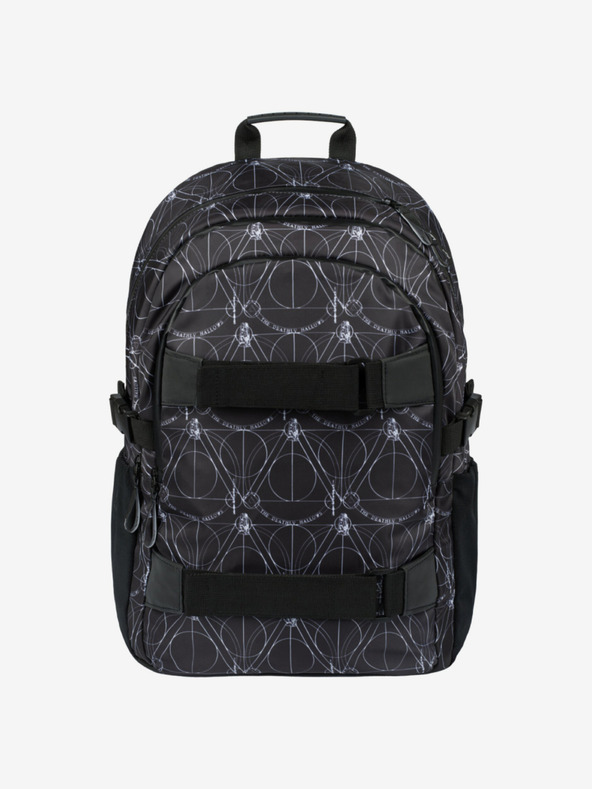 BAAGL  Crni školski set - ruksak, etui, torba Baagl Skate Harry Potter Deathly Hallows