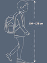 BAAGL  Plava školska torba Zippy Baagl Planets